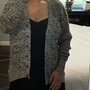 BDG women’s olive green and White Knit Cardigan